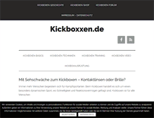 Tablet Screenshot of kickboxxen.de